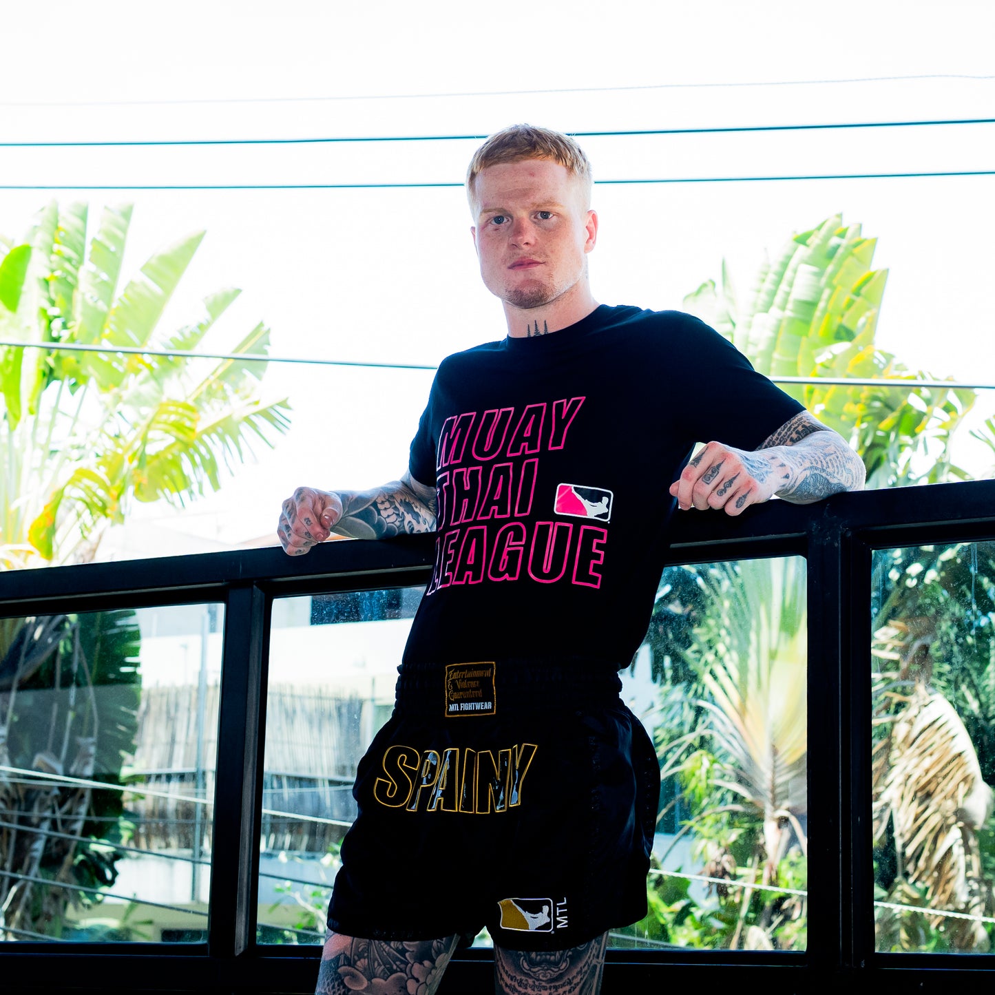 Block Tee Pink
