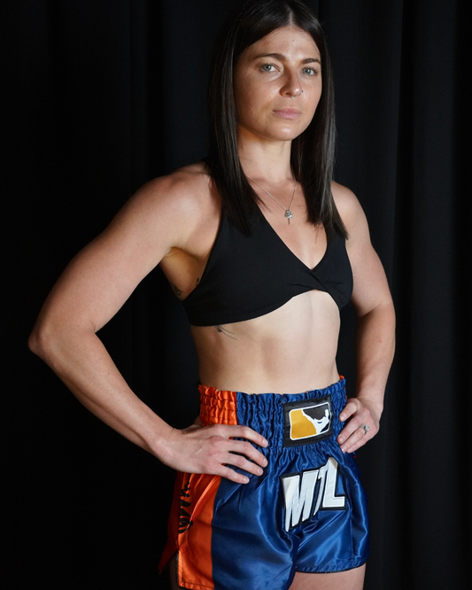 Muay Thai Shorts | Yant Series - Navy Sunset