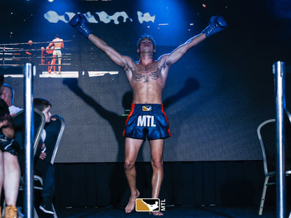 Muay Thai Shorts | Yant Series - Navy Sunset