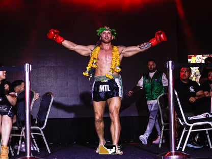 Muay Thai Shorts | Yant Series - Black/White